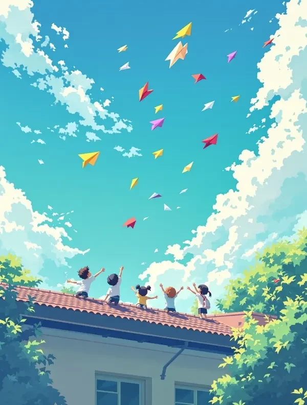 纸飞机与夏天 动漫封面